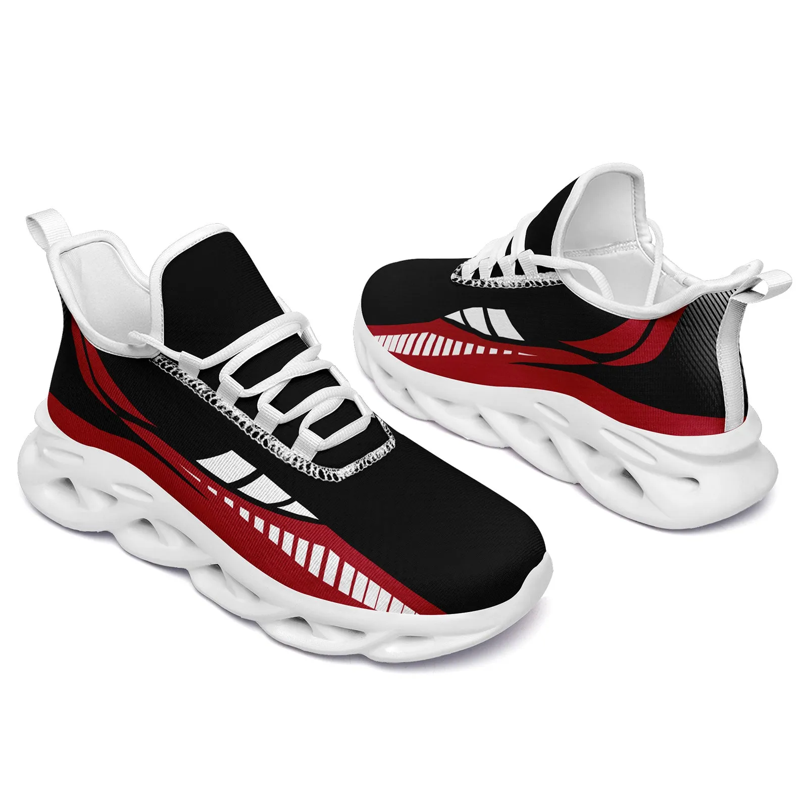 Custom Black Red Atlanta Maxsoul Shoes Personalized Sneaker FN003-D020325-3