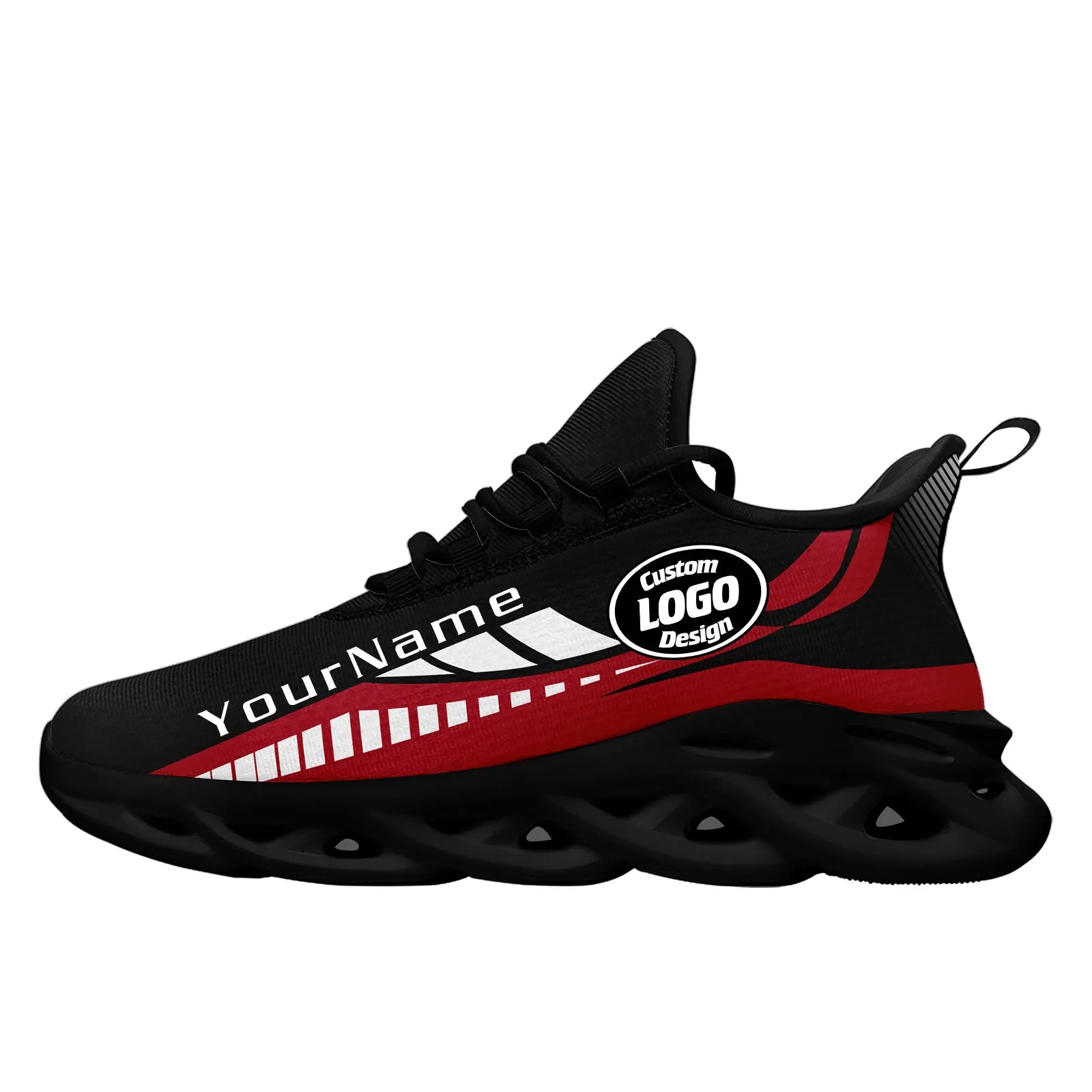 Custom Black Red Atlanta Maxsoul Shoes Personalized Sneaker FN003-D020325-3