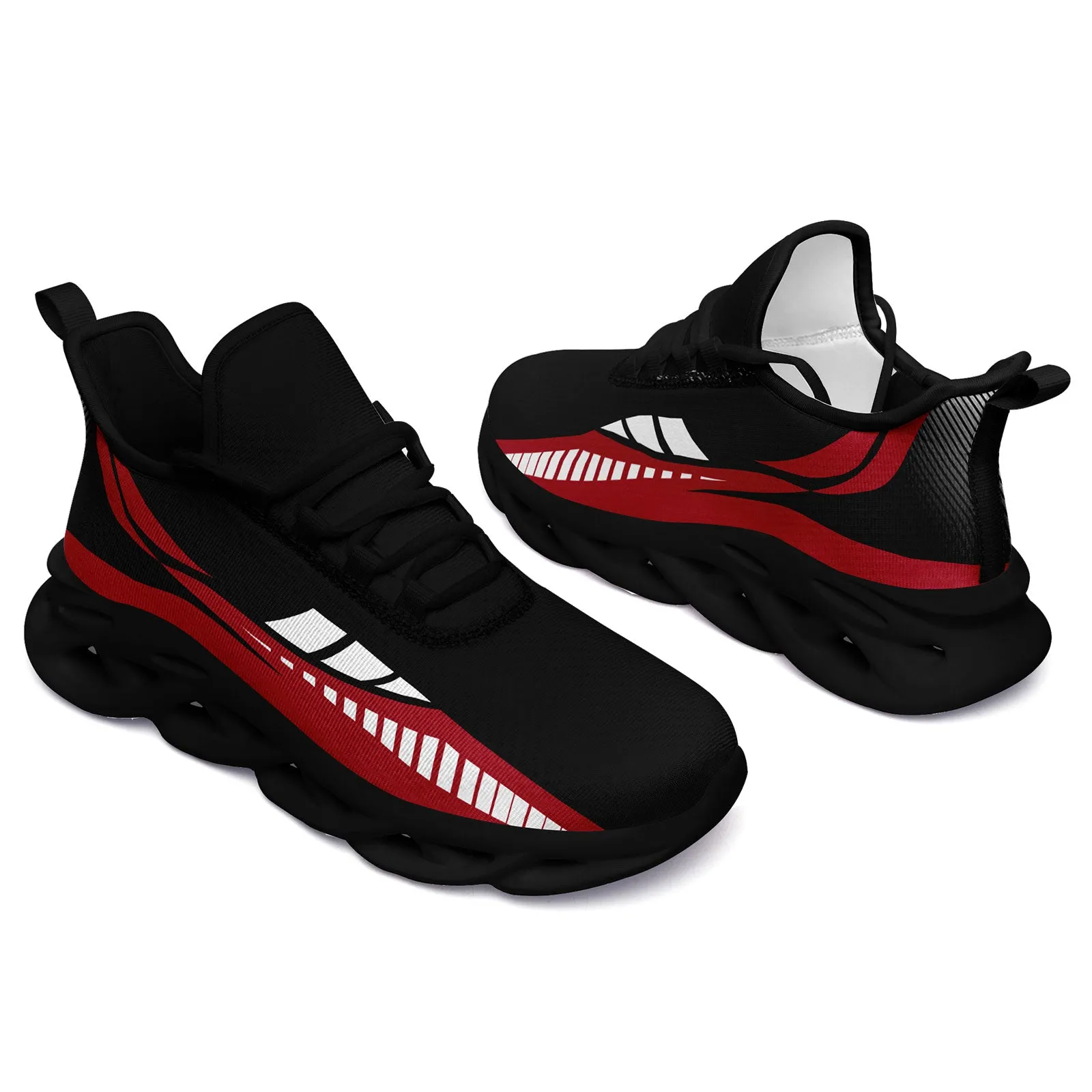 Custom Black Red Atlanta Maxsoul Shoes Personalized Sneaker FN003-D020325-3