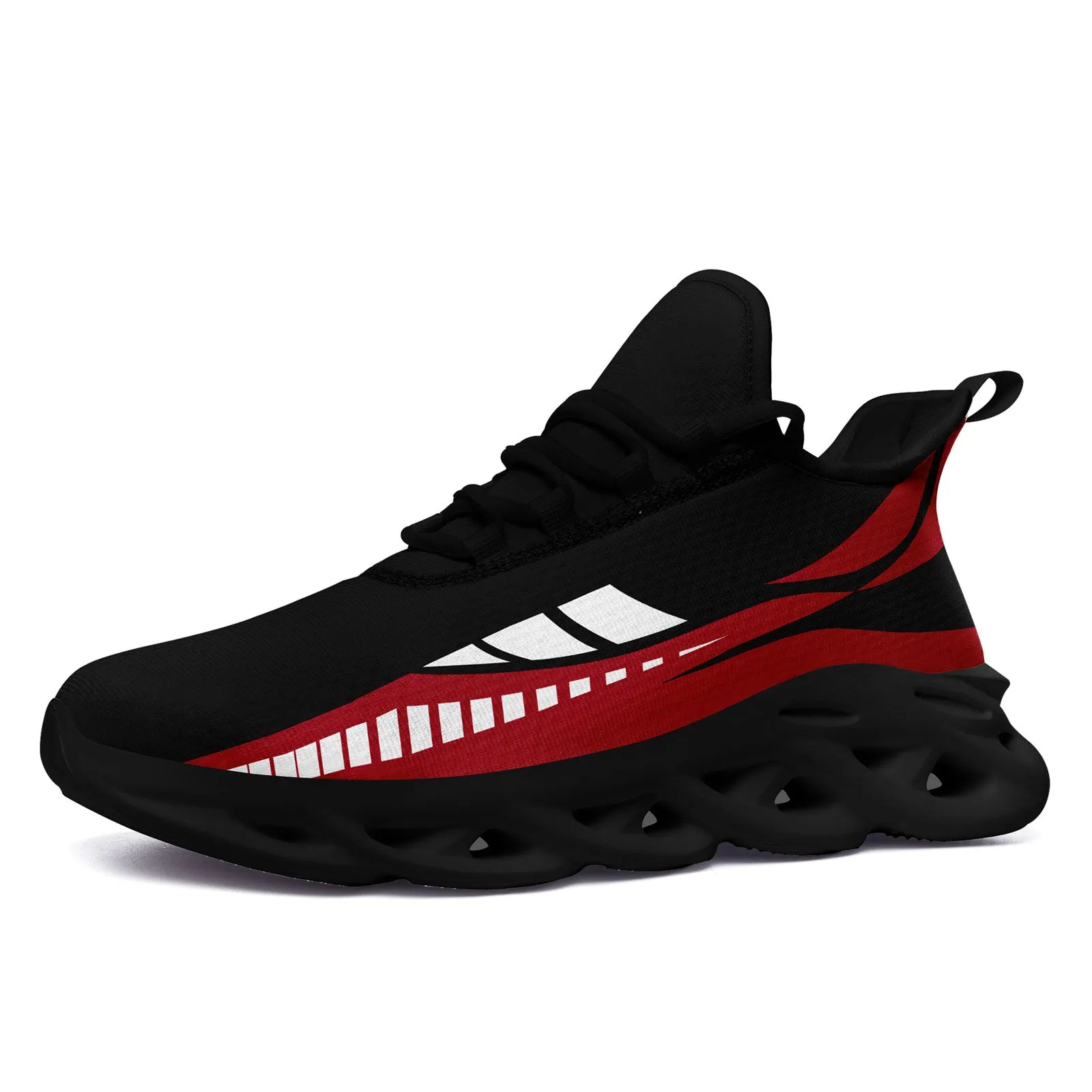 Custom Black Red Atlanta Maxsoul Shoes Personalized Sneaker FN003-D020325-3