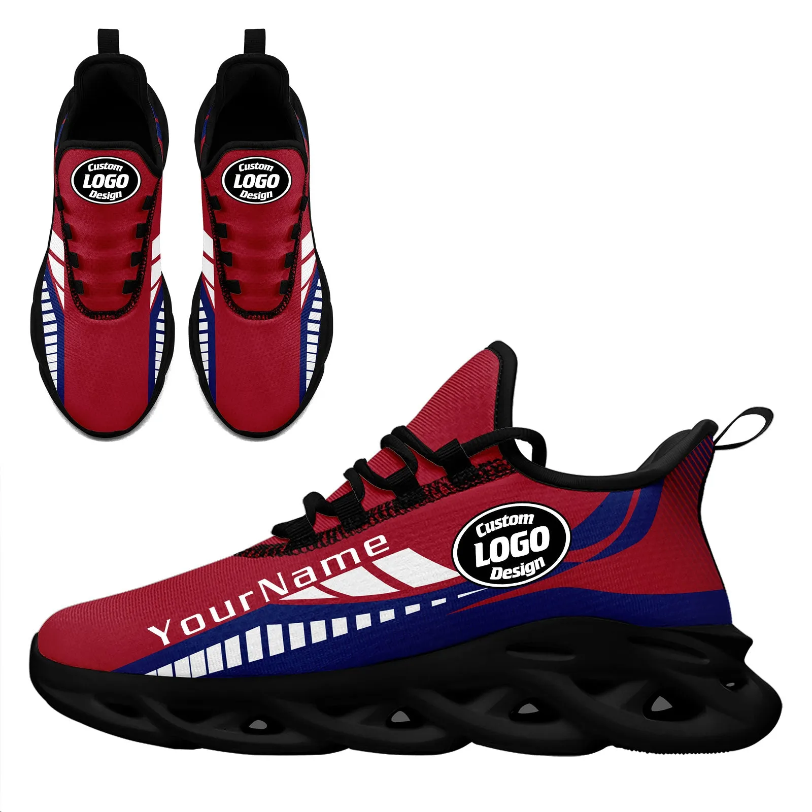 Custom Red Blue New York Maxsoul Shoes Personalized Sneaker FN003-D020325-21