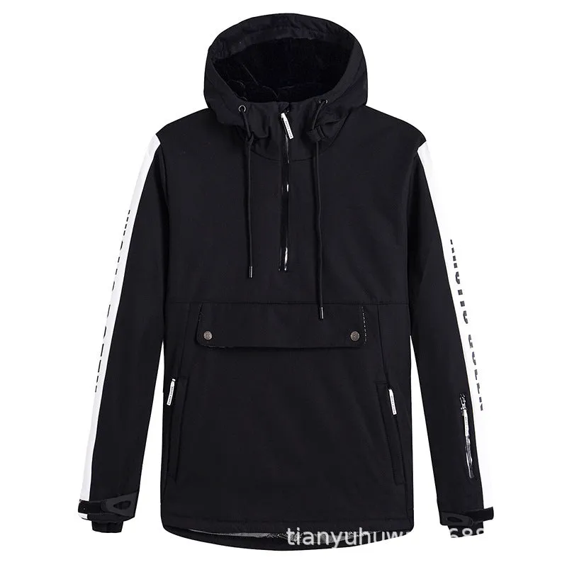 Elegant Warm Snow Anorak Jacket Outdoor Sports Pullover