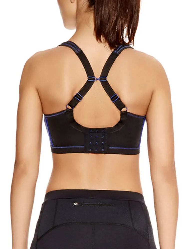 Epic Moulded Crop Top Sports Bra - Electric Black