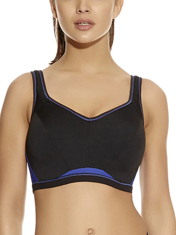 Epic Moulded Crop Top Sports Bra - Electric Black