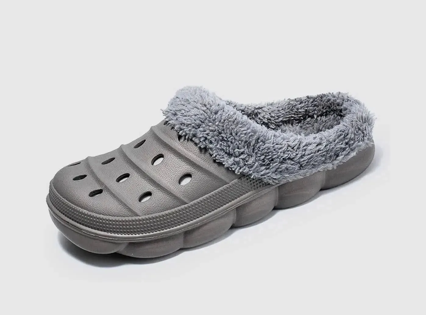 FitVille Men's Fur-lined Garden Clogs