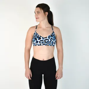 FLEO Reinette Sports Bra - Blue Leopard