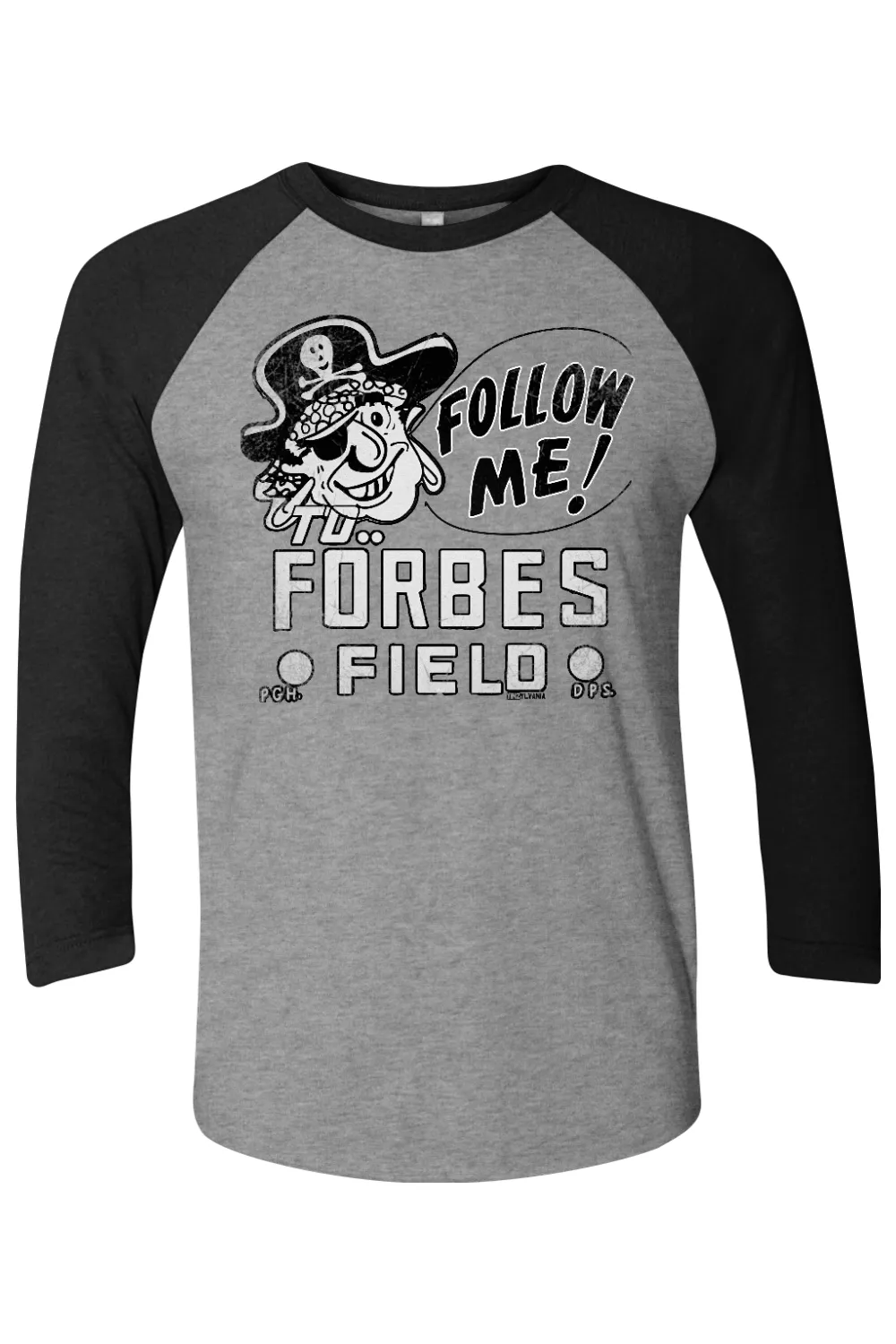 Follow Me To Forbes Field - Retro Raglan Tee