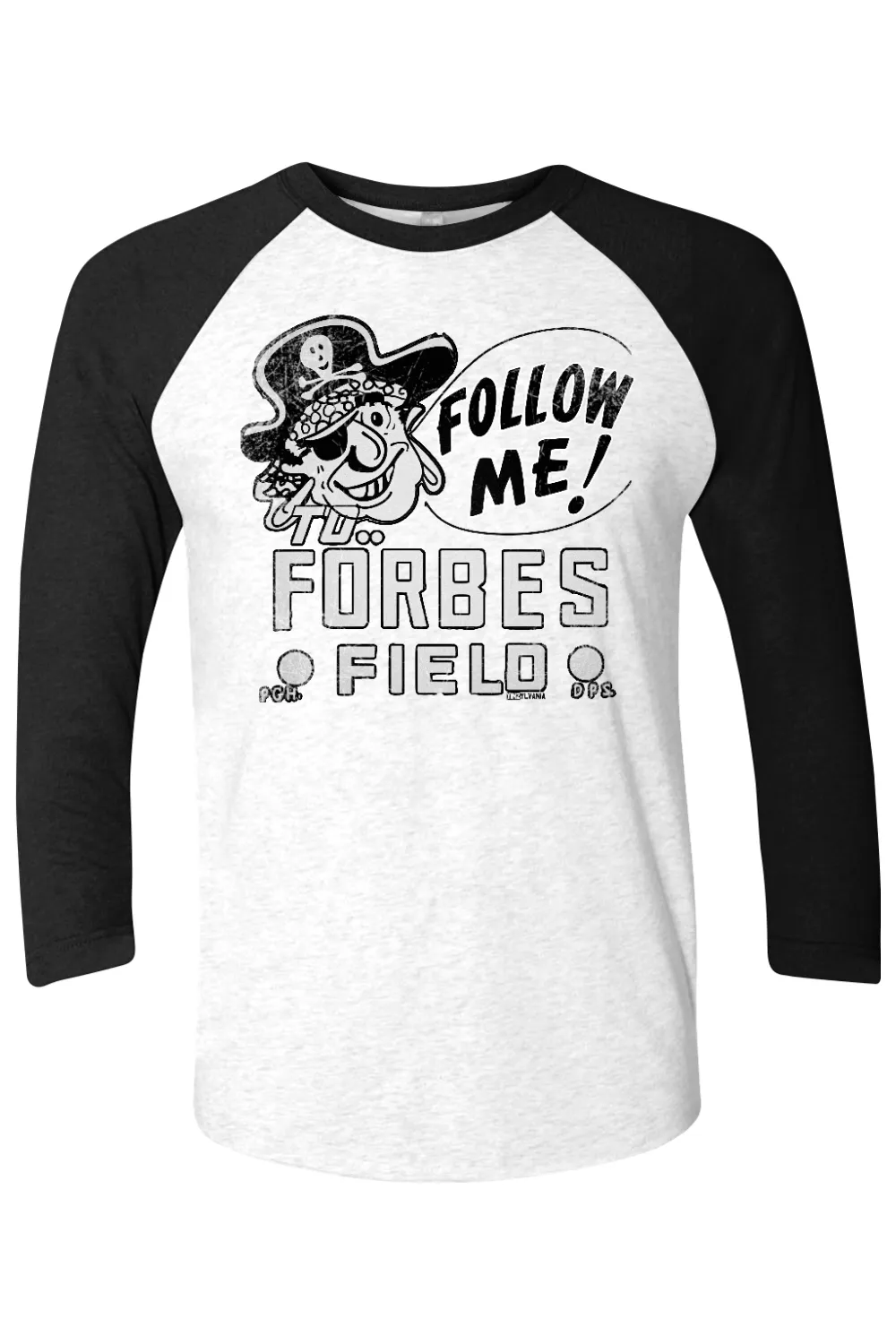 Follow Me To Forbes Field - Retro Raglan Tee