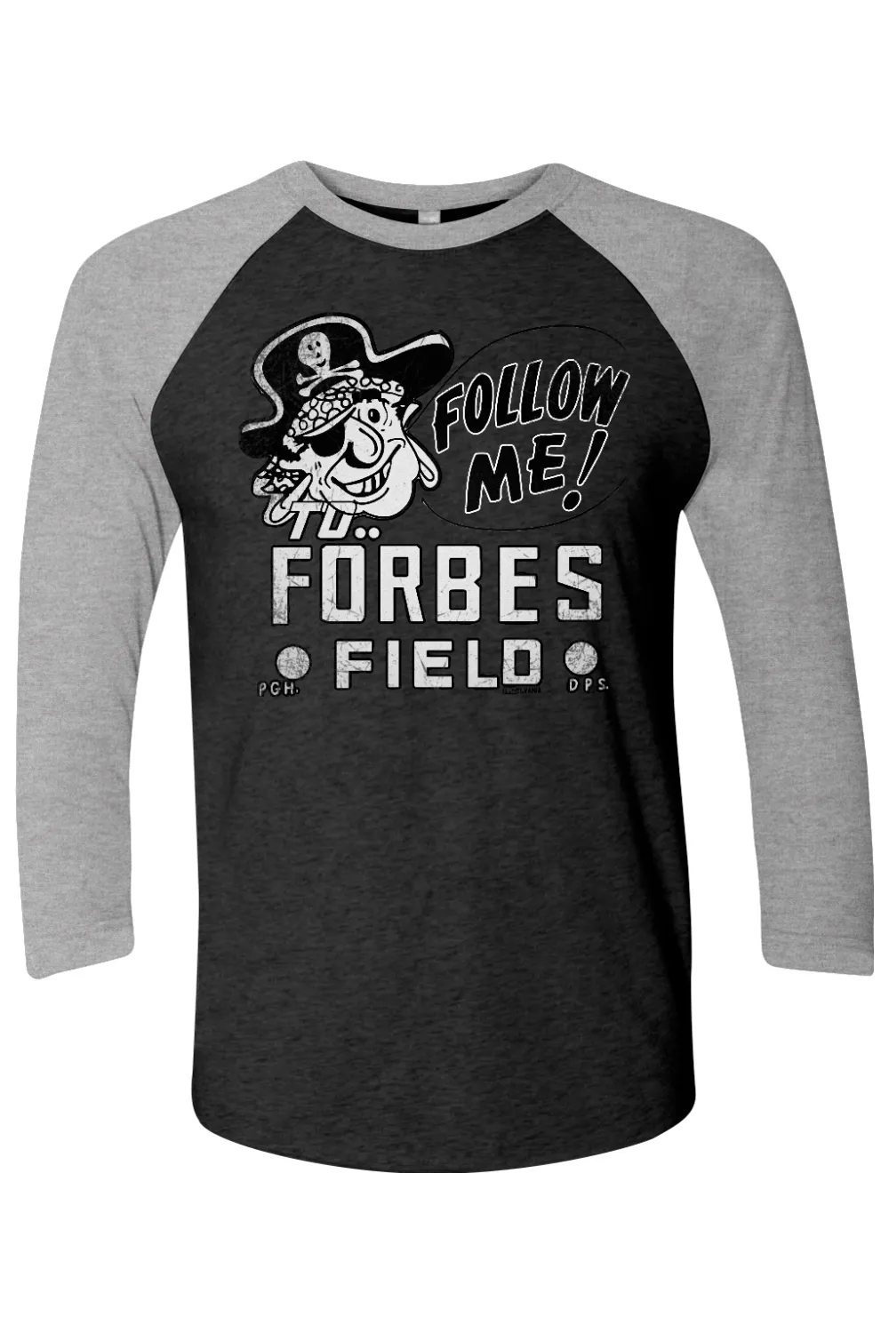 Follow Me To Forbes Field - Retro Raglan Tee