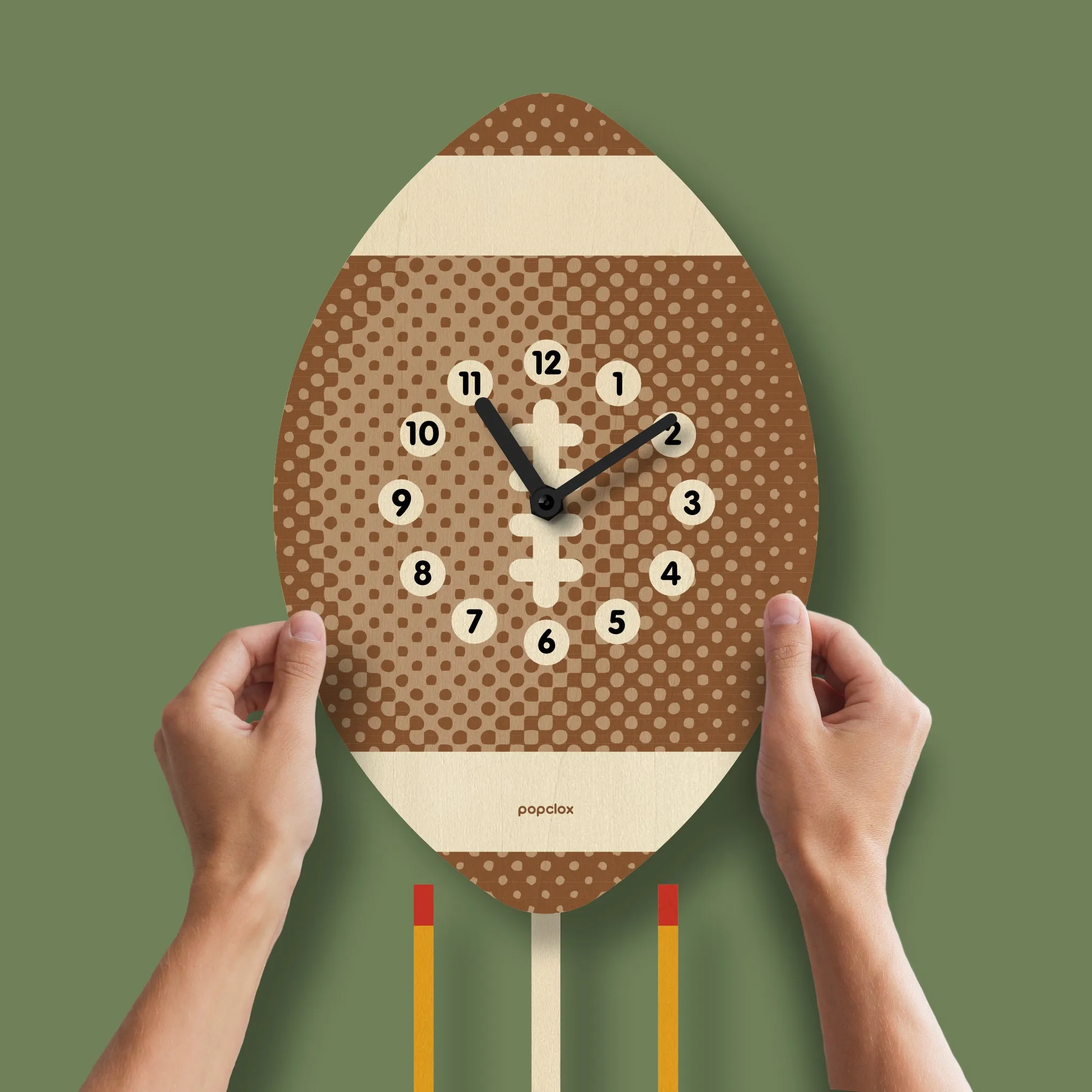 football - pendulum clock