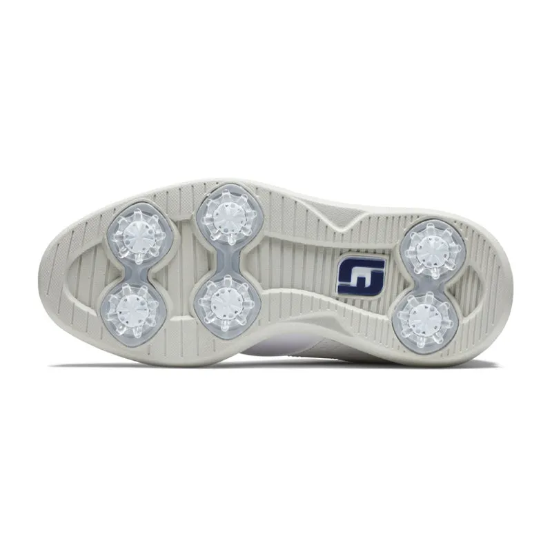 FOOTJOY Traditions Junior Spiked Shoes (White)