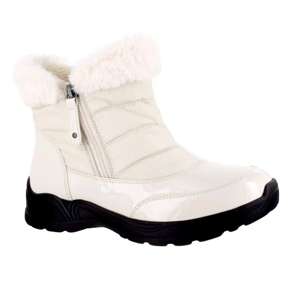 Frosty Zippered Round Toe Boots