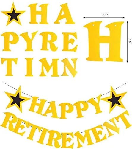 Happy Retirement Banner, The Legend has Retired Sash and Hat/ Baseball Cap Gold, The