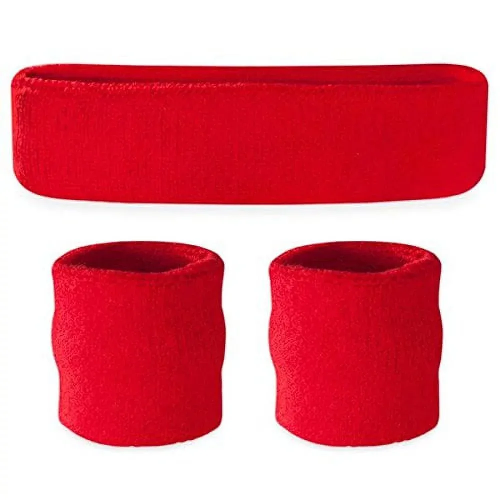 Head and Wrist Sweat Band Set