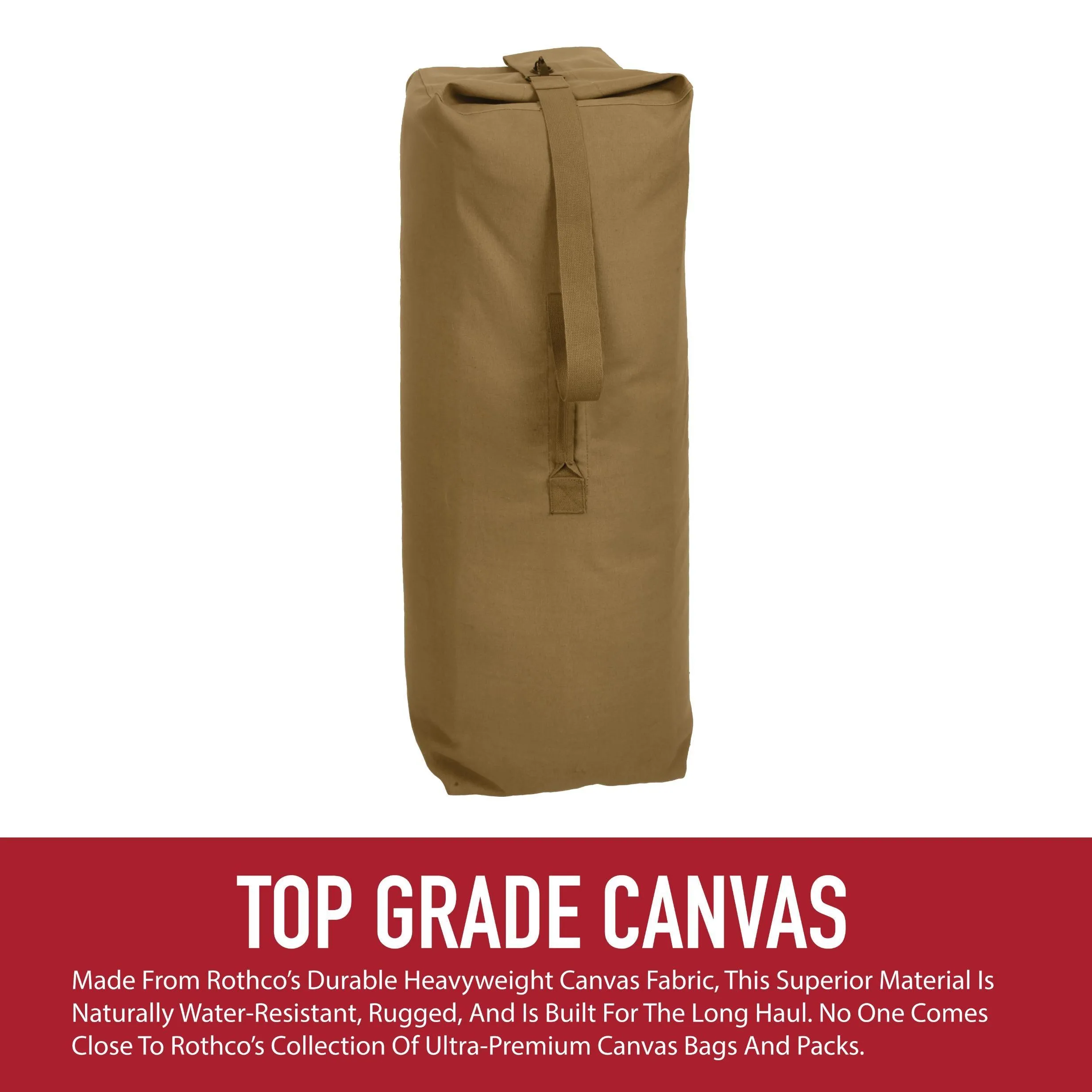 Heavyweight Top Load Canvas Duffle Bag