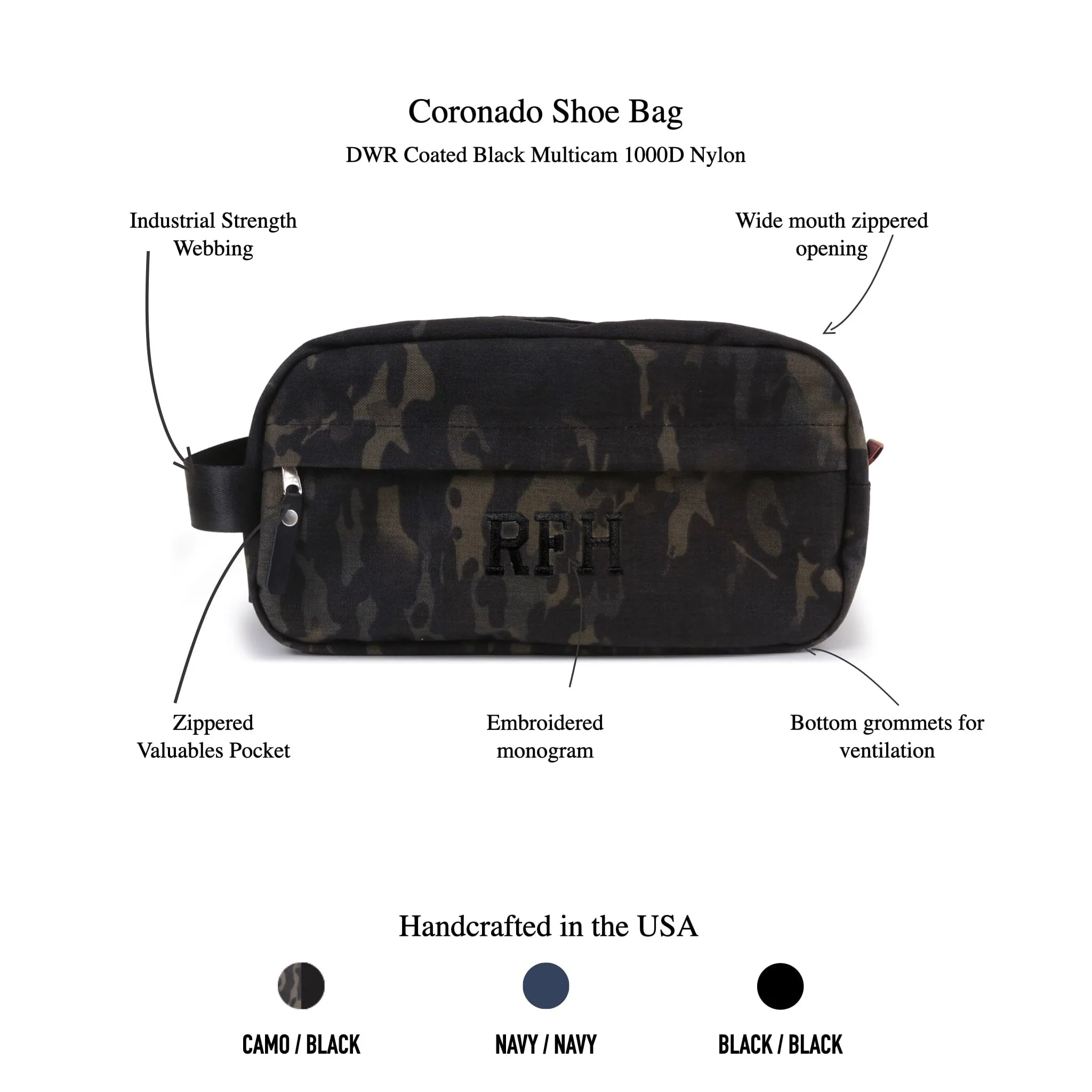 Hudson Sutler Coronado Shoe Bag - Camo