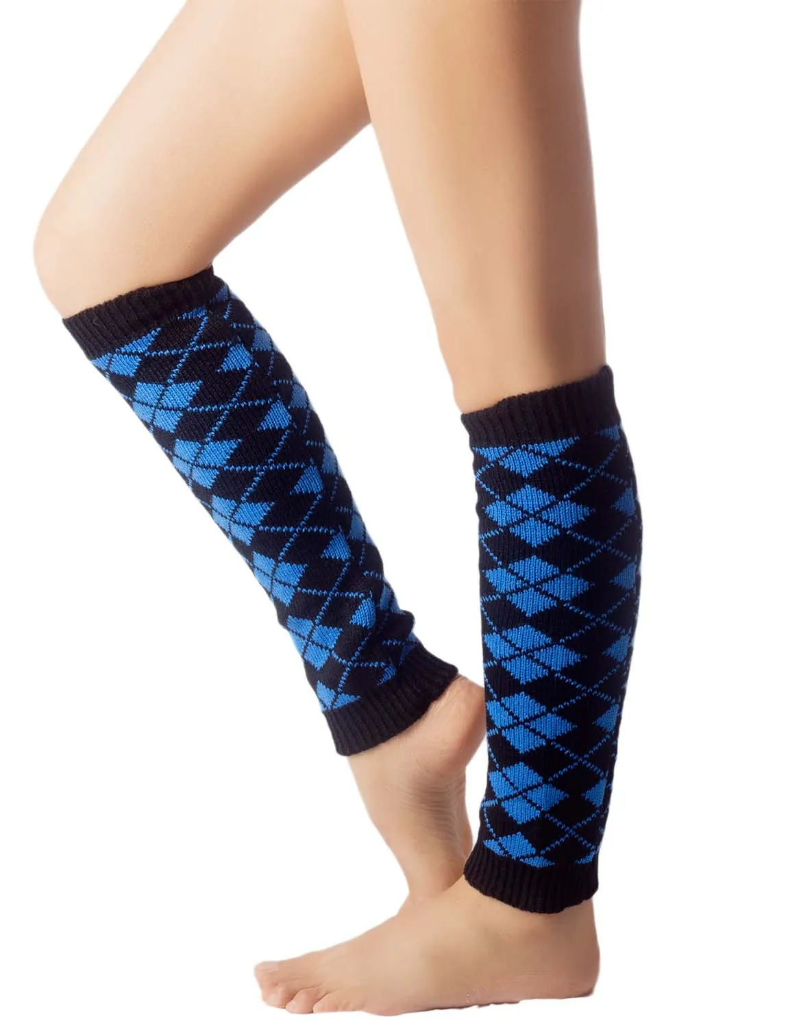 iB-iP Women's Leg Warmer Ballet Dancer Aerobics Cute Plaid Warm Thermal Costume