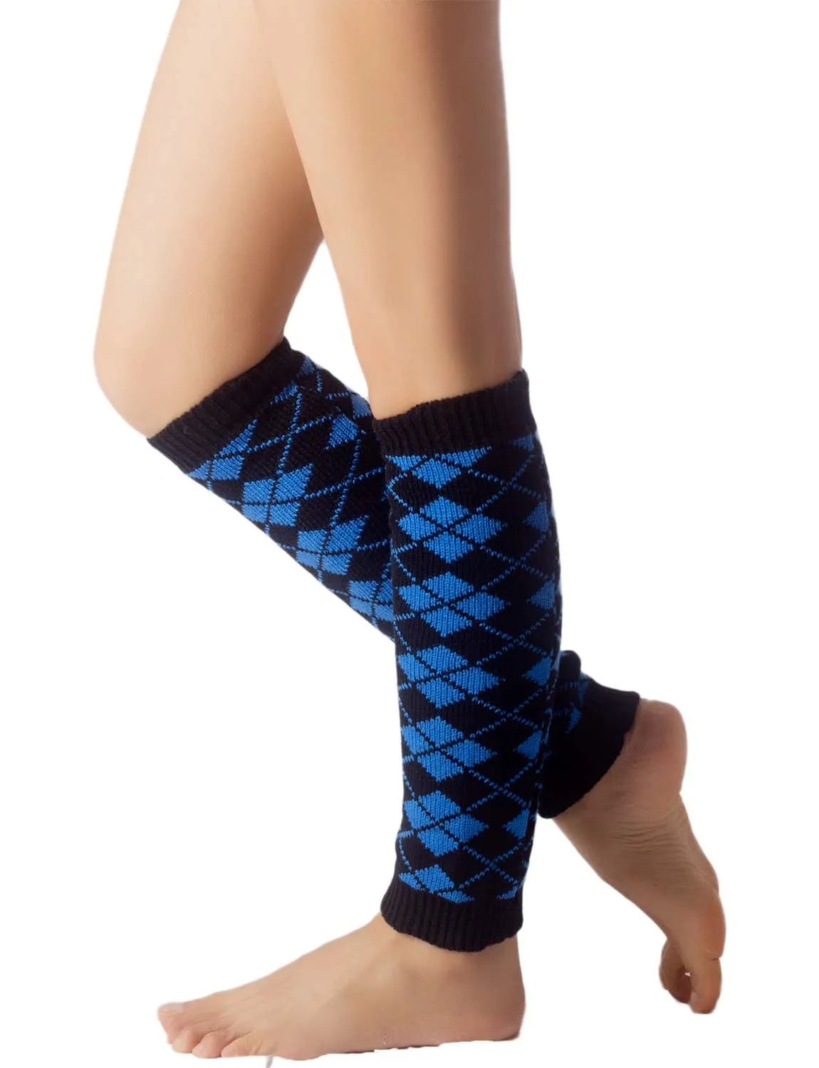 iB-iP Women's Leg Warmer Ballet Dancer Aerobics Cute Plaid Warm Thermal Costume