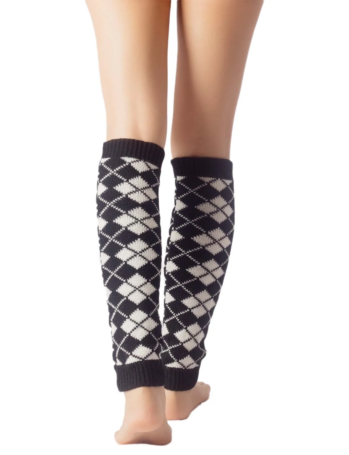 iB-iP Women's Leg Warmer Ballet Dancer Aerobics Cute Plaid Warm Thermal Costume