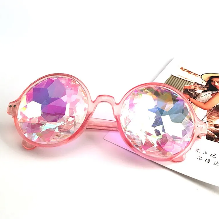 Kaleidoscope Glasses Factory Crystal Lens Kaleidoscope Sunglasses Party Glasses,Rave 3d Glasses