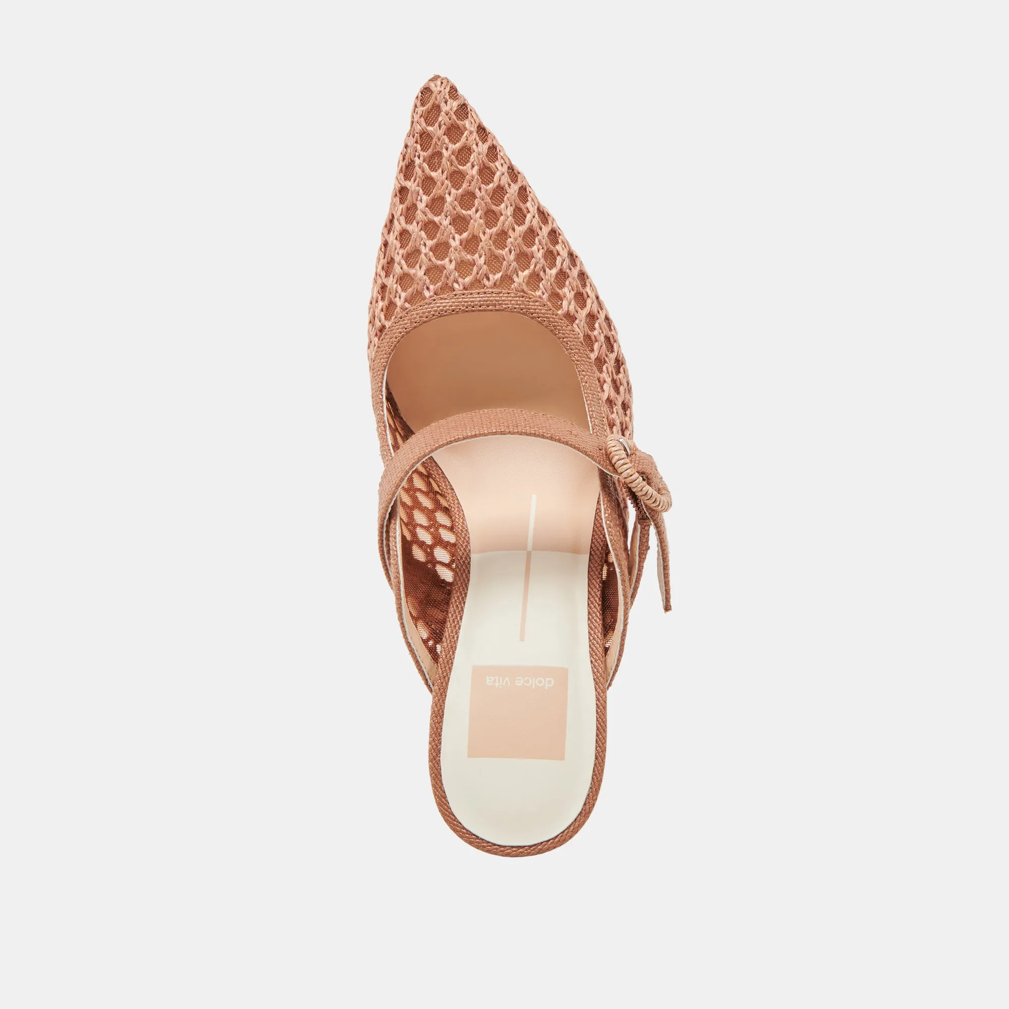 KEEKEE HEELS SADDLE WOVEN RAFFIA