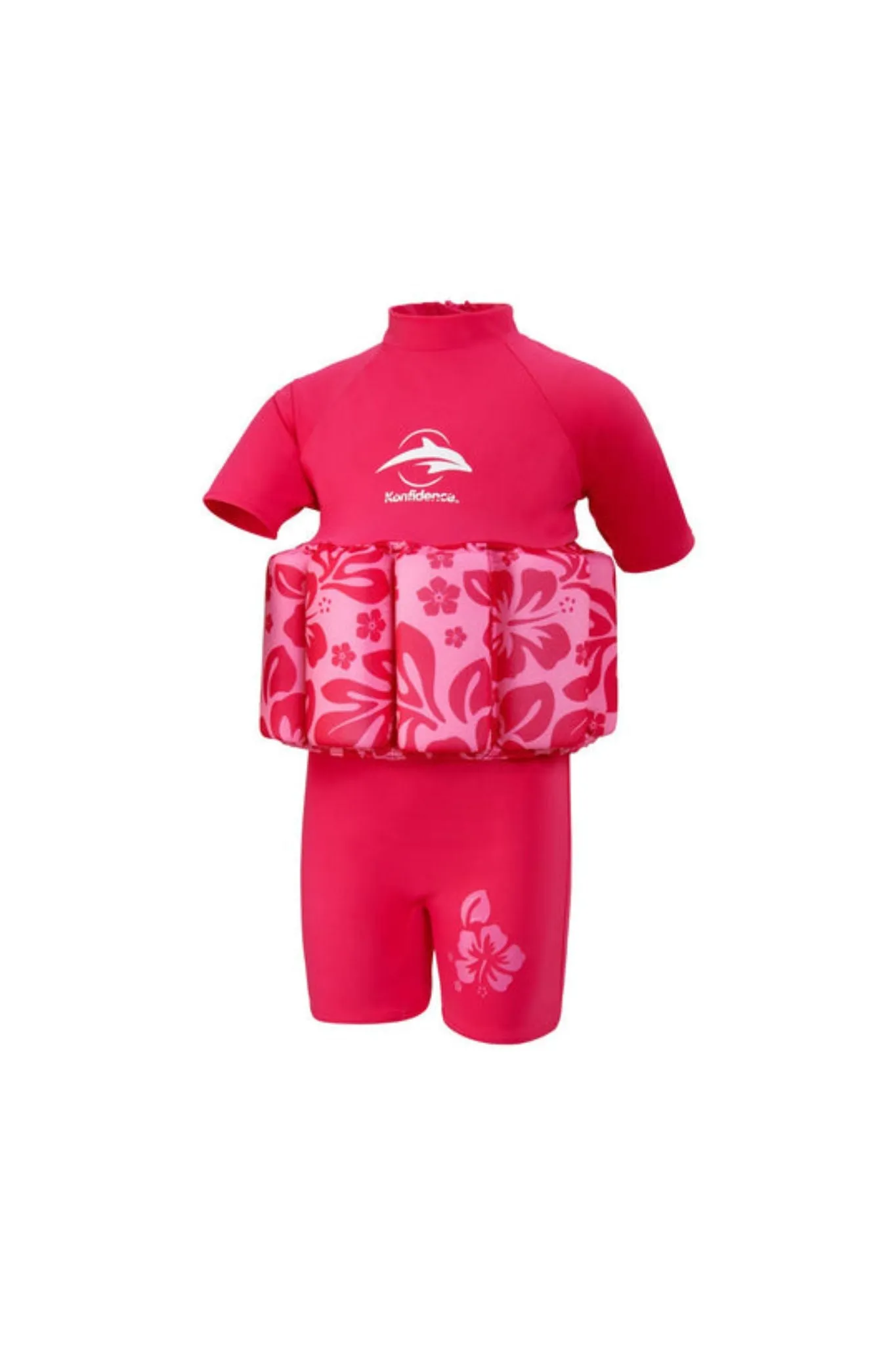 Konfidence Float Suit Pink Hibiscus