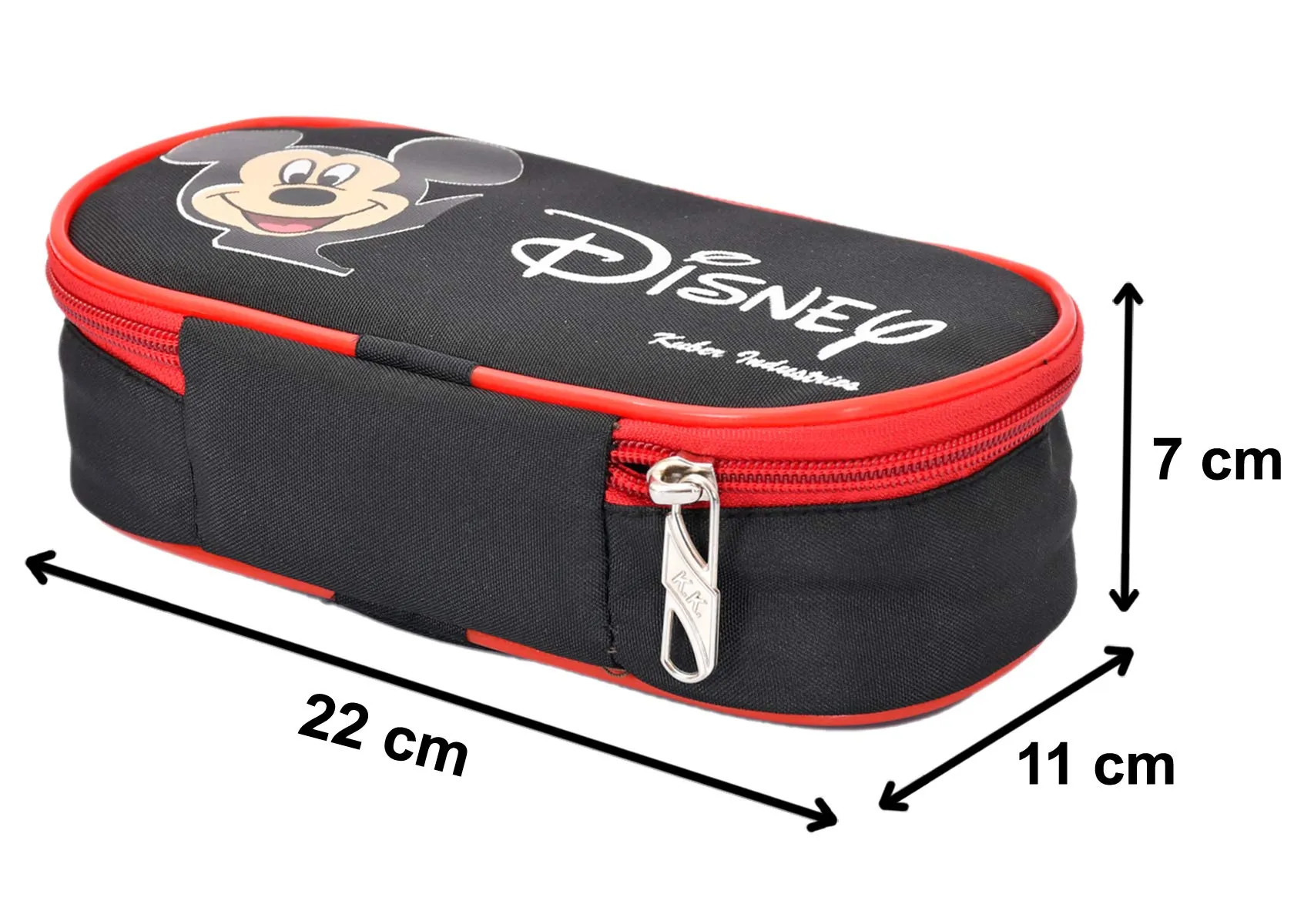 Kuber Industries Rexene Disney Print Travel Lunch/Tiffin/Storage Bag for Office, College & School (Black, Standard)-KUBMART11692,