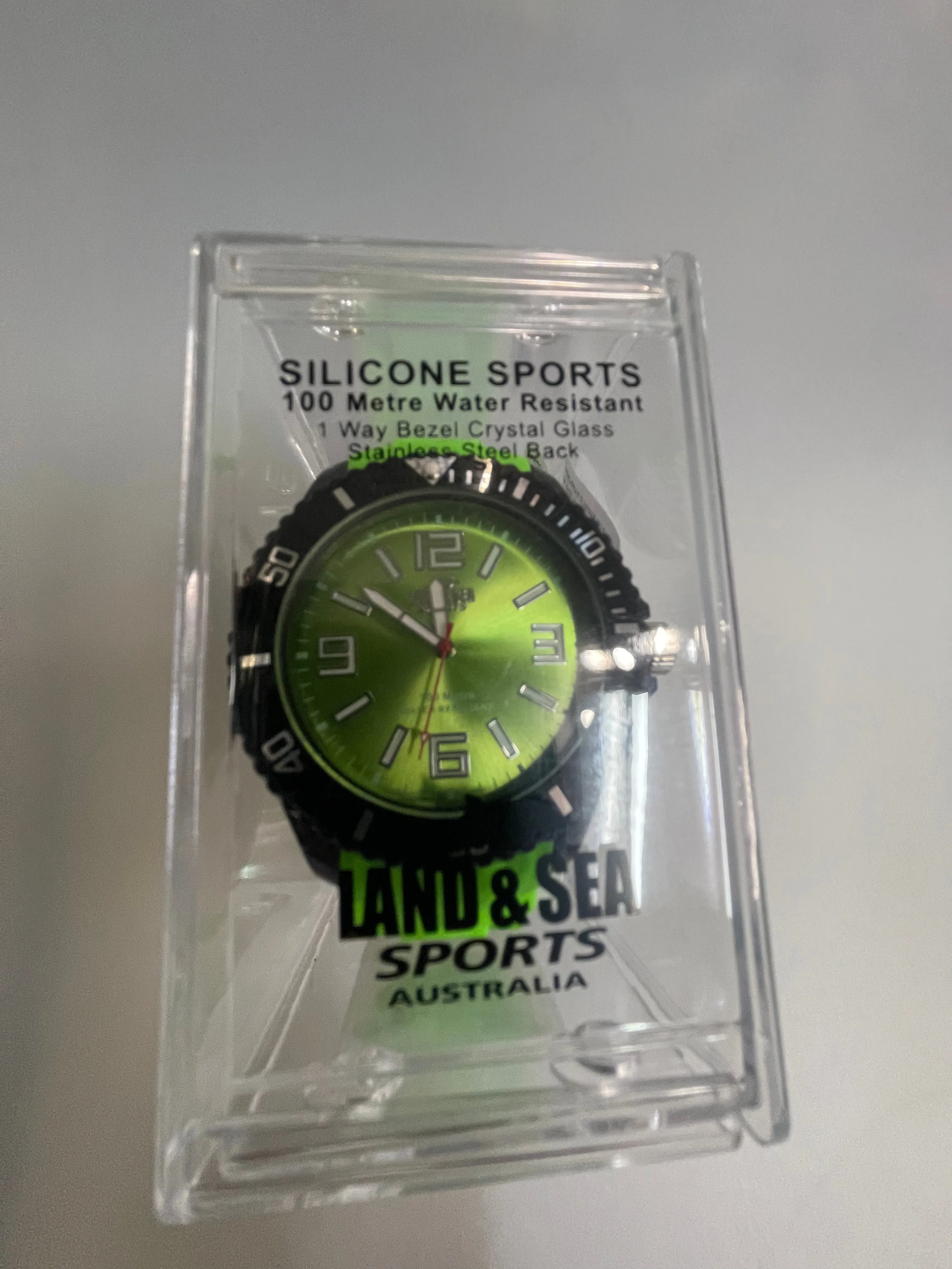 Land & Sea Silicone Watch Lime Green large