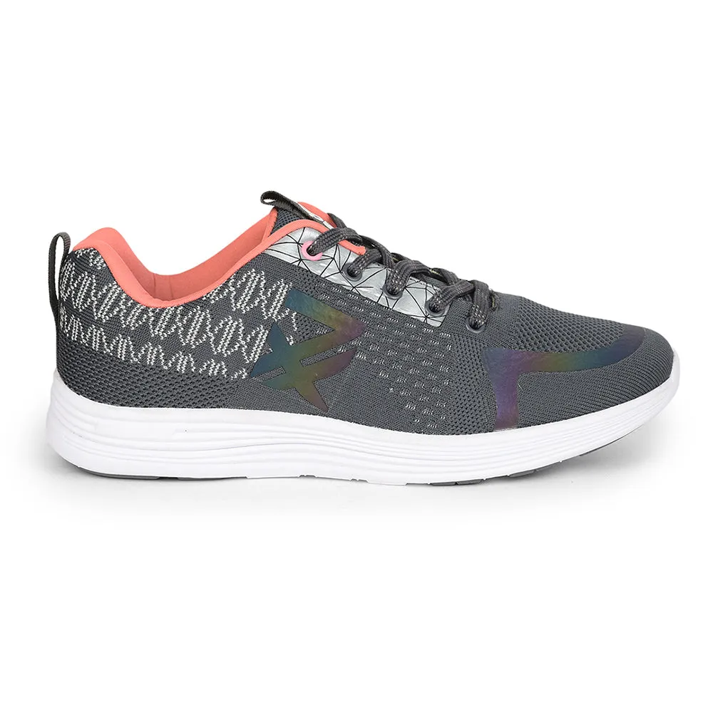 Leap7x Lacing Sports Shoes For Ladies (Grey) NYLA By Liberty