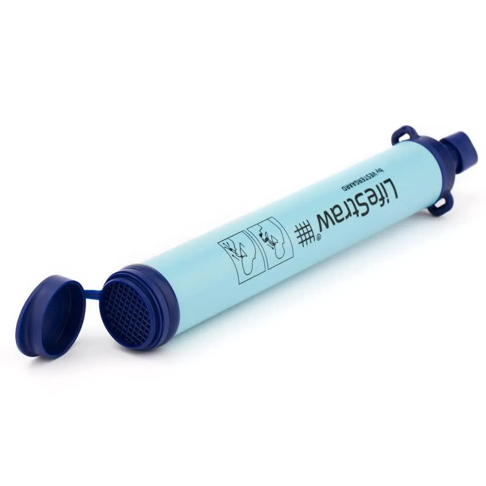 LifeStraw Personal Water Filter for Hiking, Camping, Travel, and Emergency.