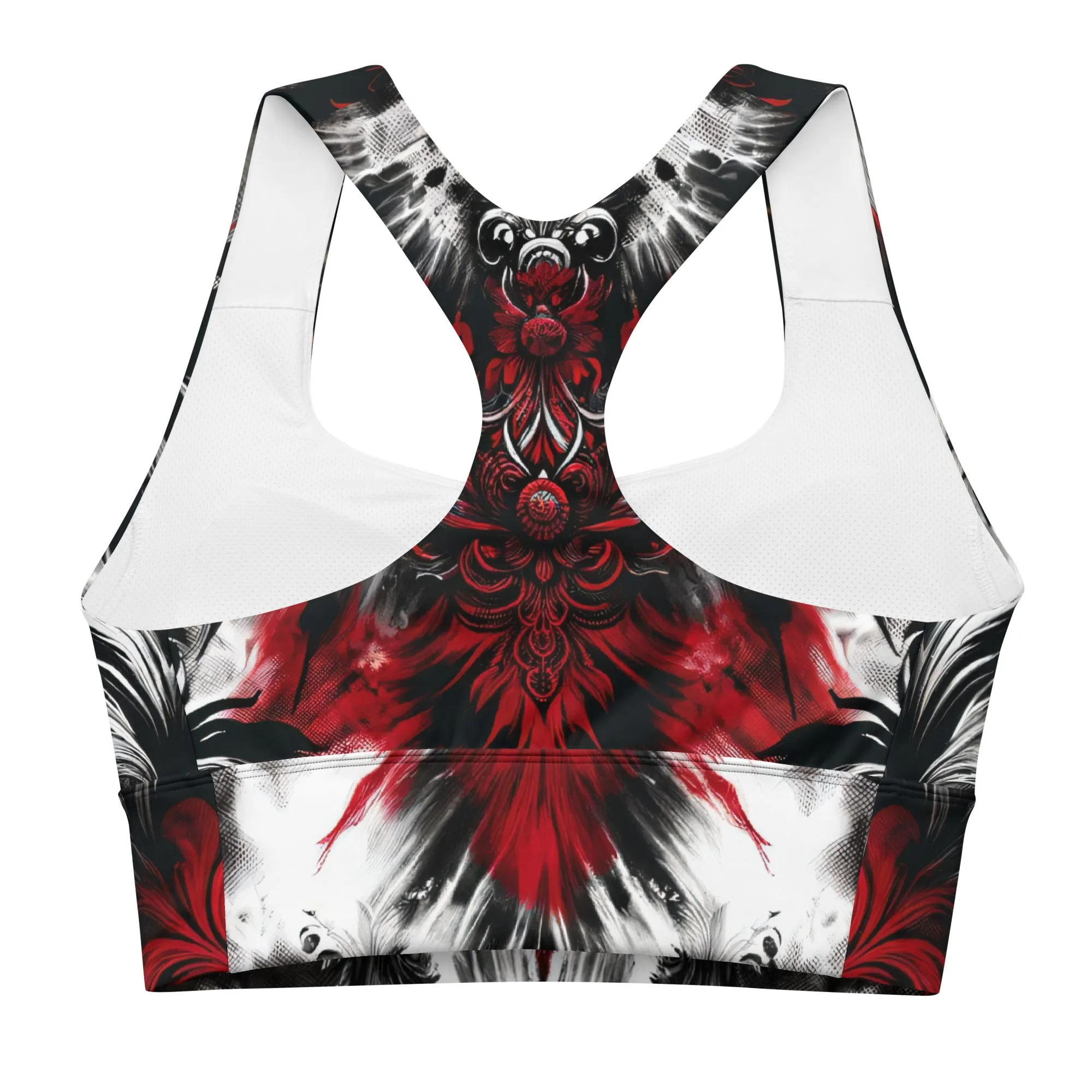 Longline Sports Bra Crimson Nocturn