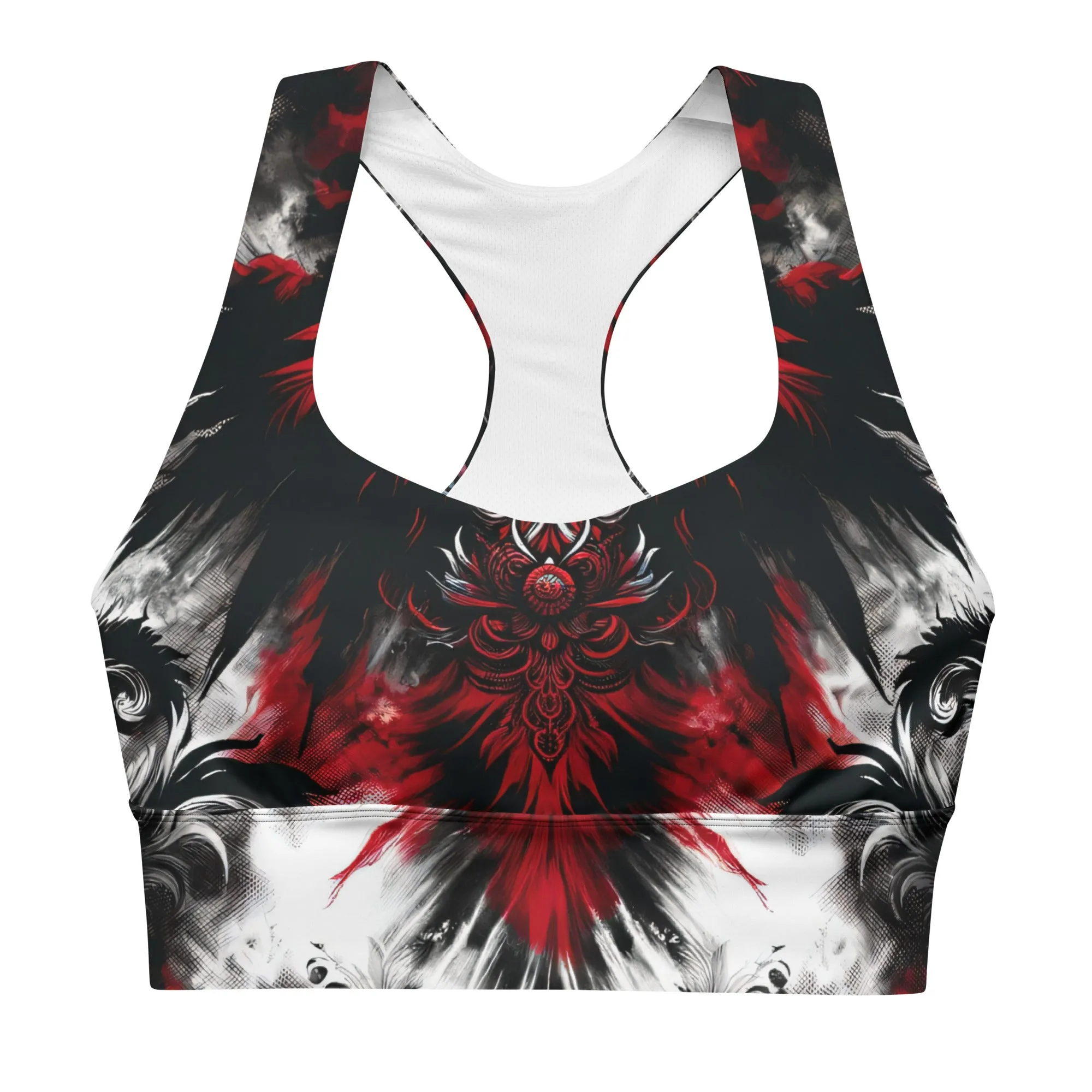 Longline Sports Bra Crimson Nocturn