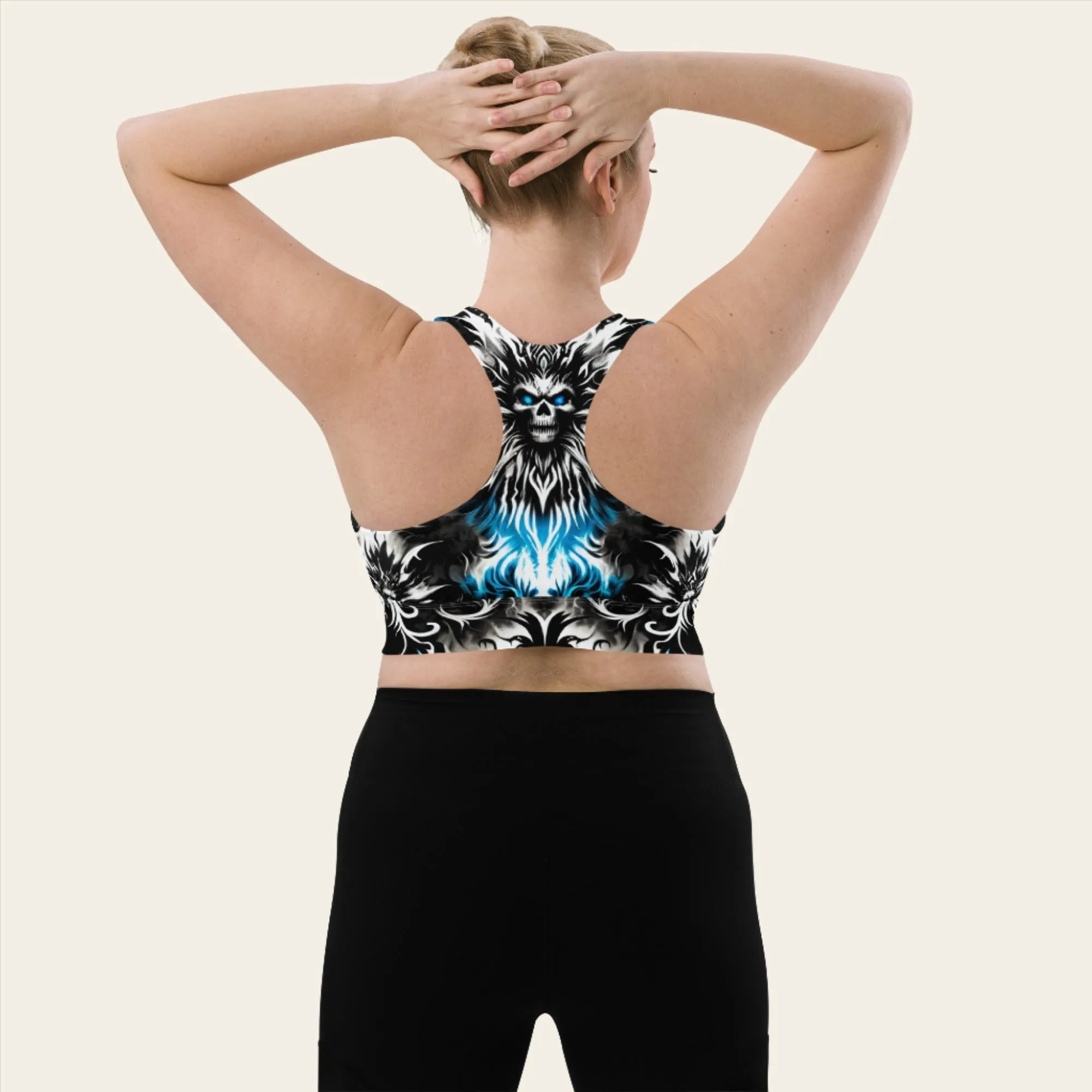 Longline Sports Bra Ghostly Glimmer