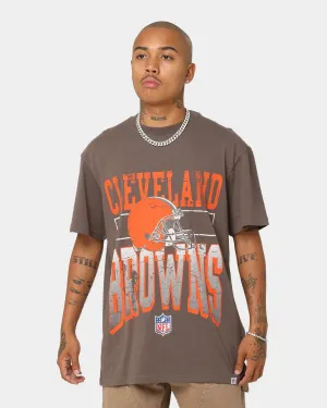 Majestic Athletic Cleveland Browns Vintage Sports Graphic T-ShirtFaded Brown