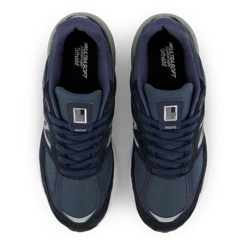 Men's 990 Navy with Silver V6