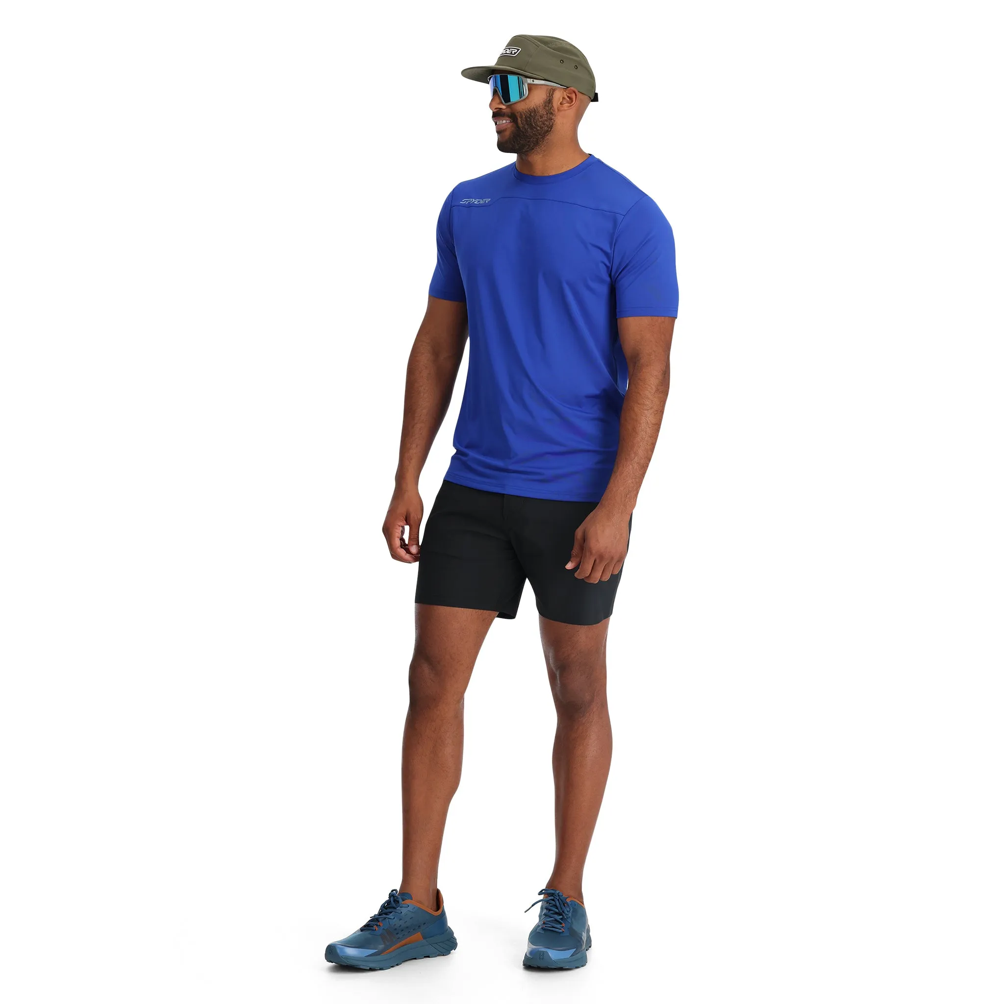 Mens Arc Short Sleeve Tech Tee  - Electric Blue