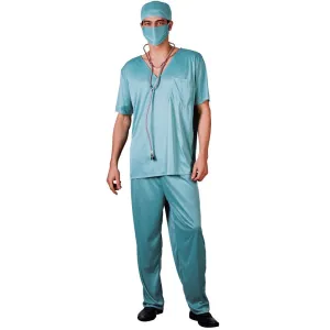 Mens ER Surgeon Doctor Fancy Dress Halloween Costume