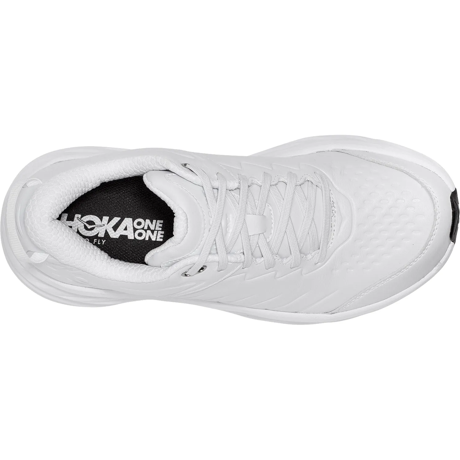 Men's Hoka One One Bondi SR White Leather