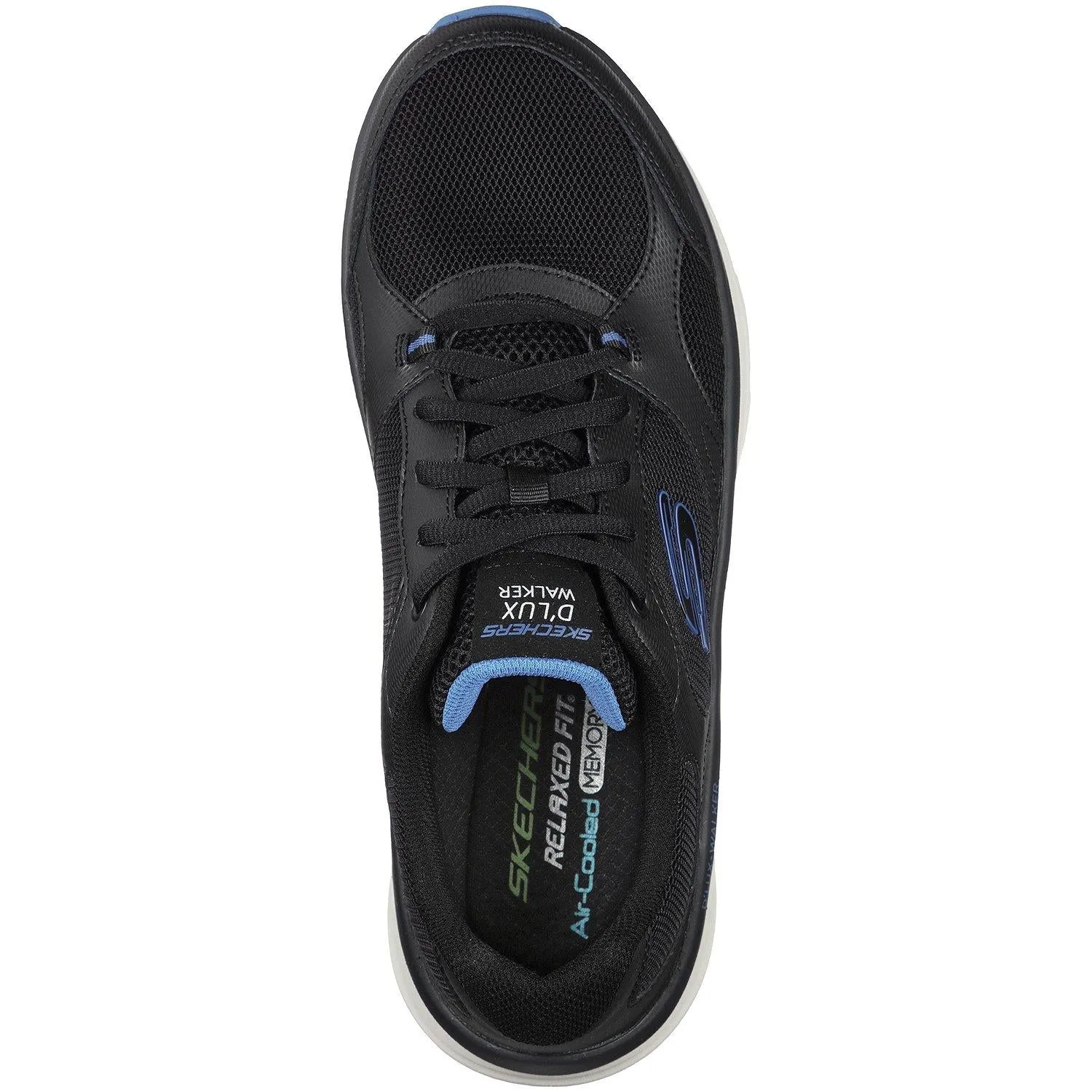 Men's Wide Fit Skechers 232260 D'lux Mainstream Walking Trainers