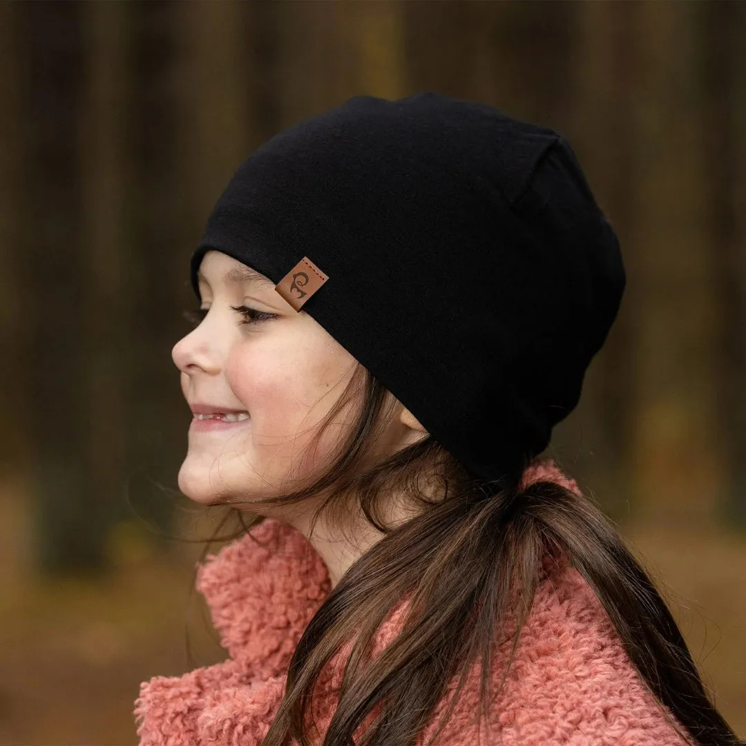 Merino Beanie - Black