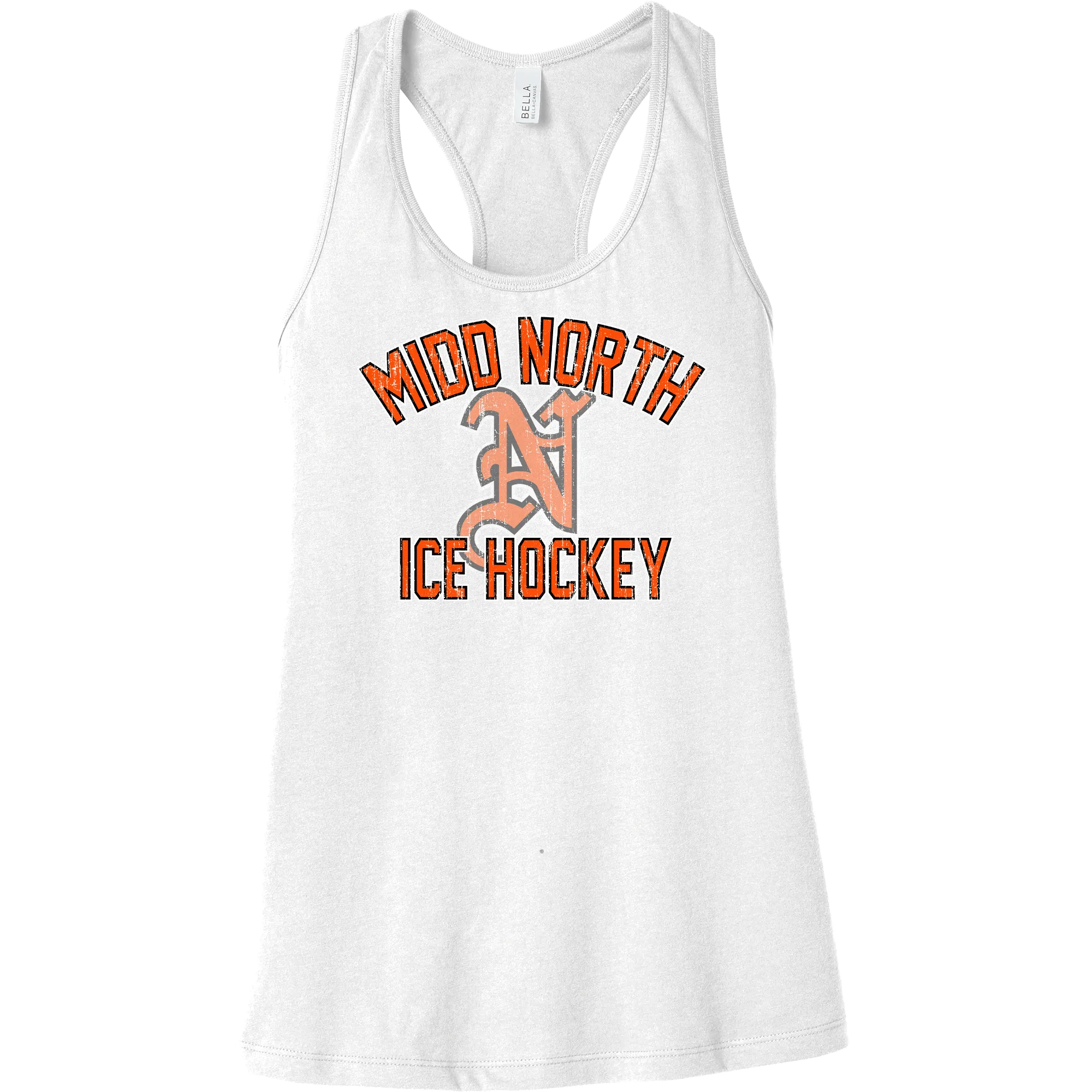 Midd North Hockey Womens Jersey Racerback Tank