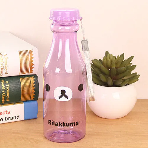 My Water Bottle 500ml Fashion Bear Sports Shaker Bottle For cicycle outdoor Juice Drinkware Readily Space Cup Bottle