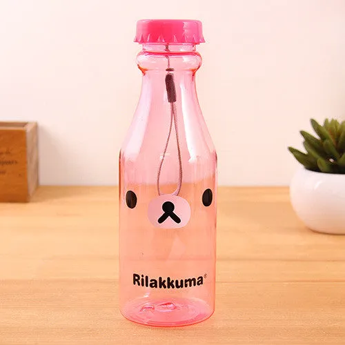 My Water Bottle 500ml Fashion Bear Sports Shaker Bottle For cicycle outdoor Juice Drinkware Readily Space Cup Bottle