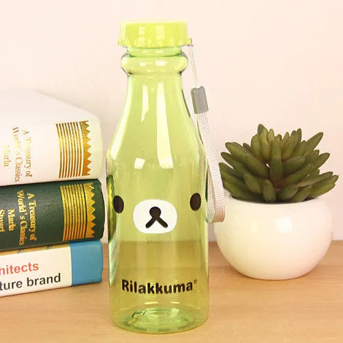 My Water Bottle 500ml Fashion Bear Sports Shaker Bottle For cicycle outdoor Juice Drinkware Readily Space Cup Bottle