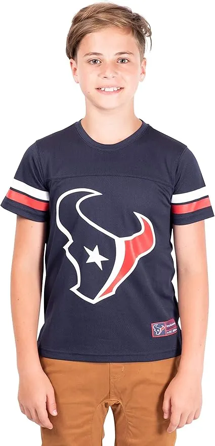 NFL Official Youth Super Soft Game Day Mesh Jersey Shirt|Houston Texans