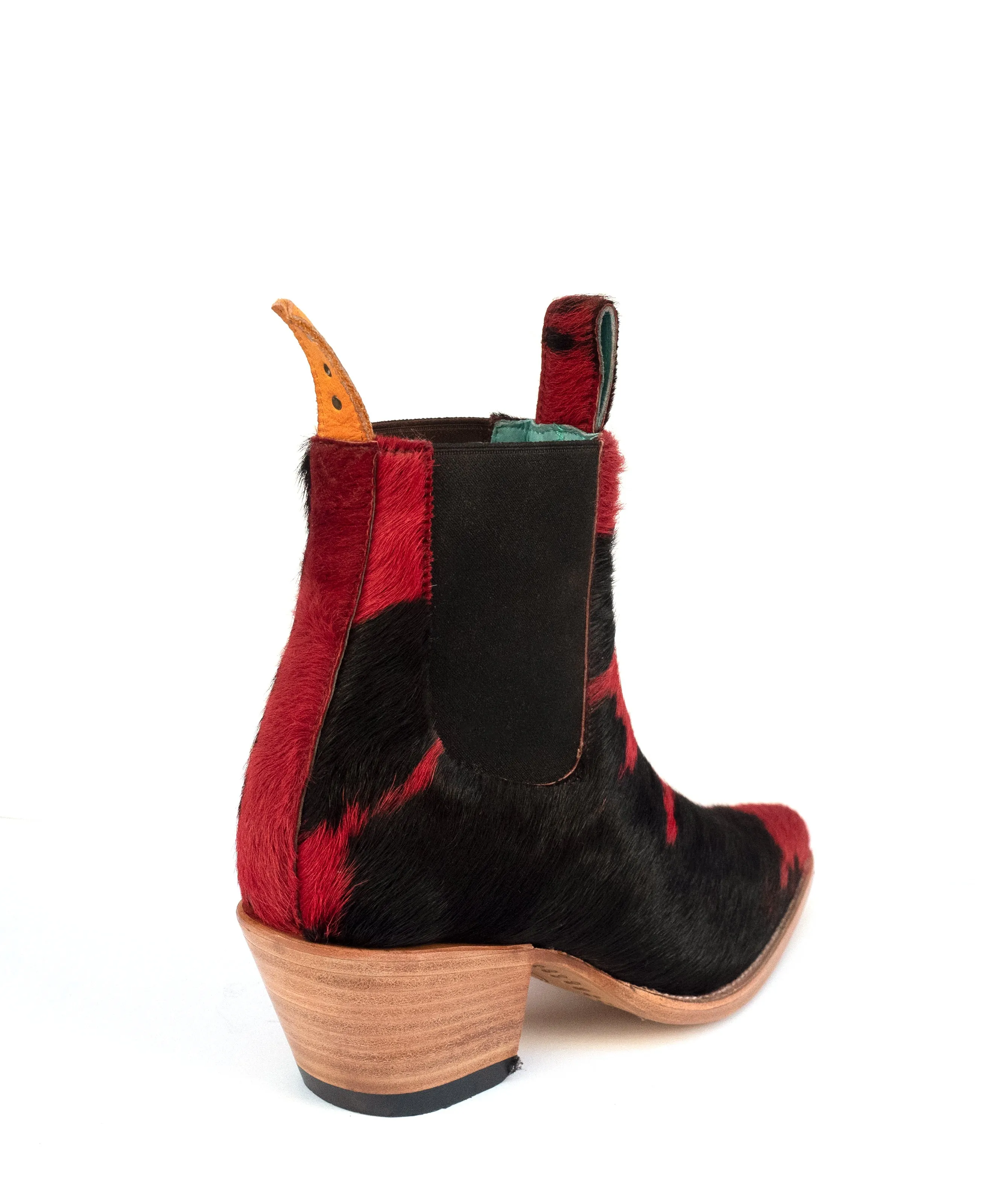 No.1001 FREEWAY chelsea boot deep flora fur women's