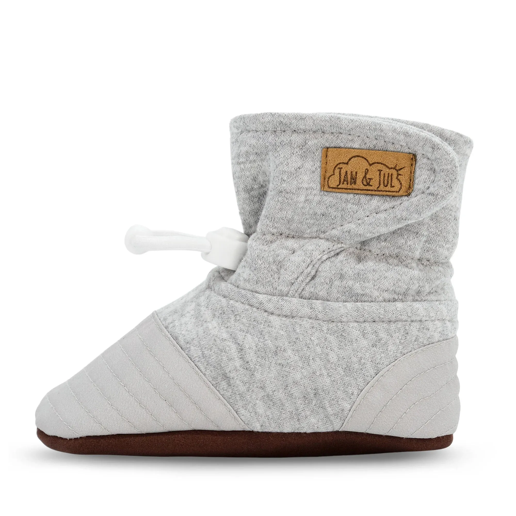 Pebble Grey Stay-Put Lite Booties