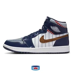 "Pinstripes" Jordan 1 High Golf Shoes