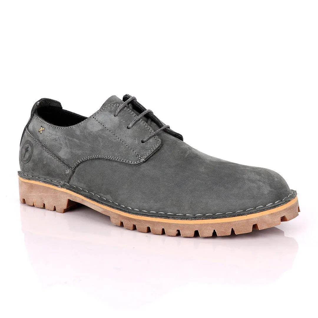 Ralphomme Caterpillar Rugged Grey Men's Lace Up Shoe