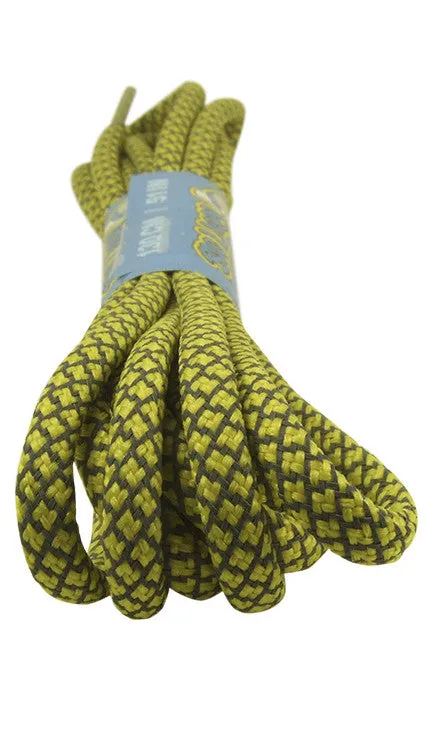 Rope Style Round Reflective Yellow Laces - 5mm wide